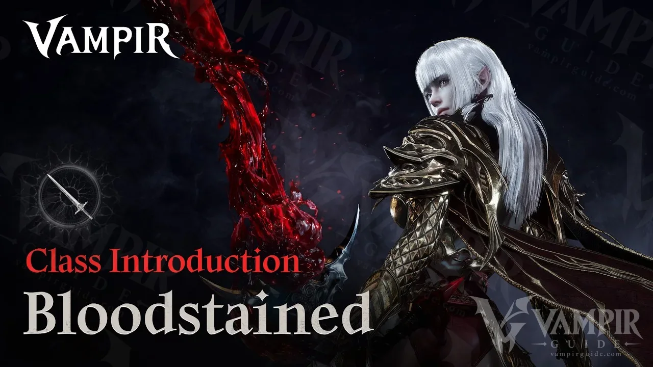 Frame from Netmarble's official Bloodstained class introduction video